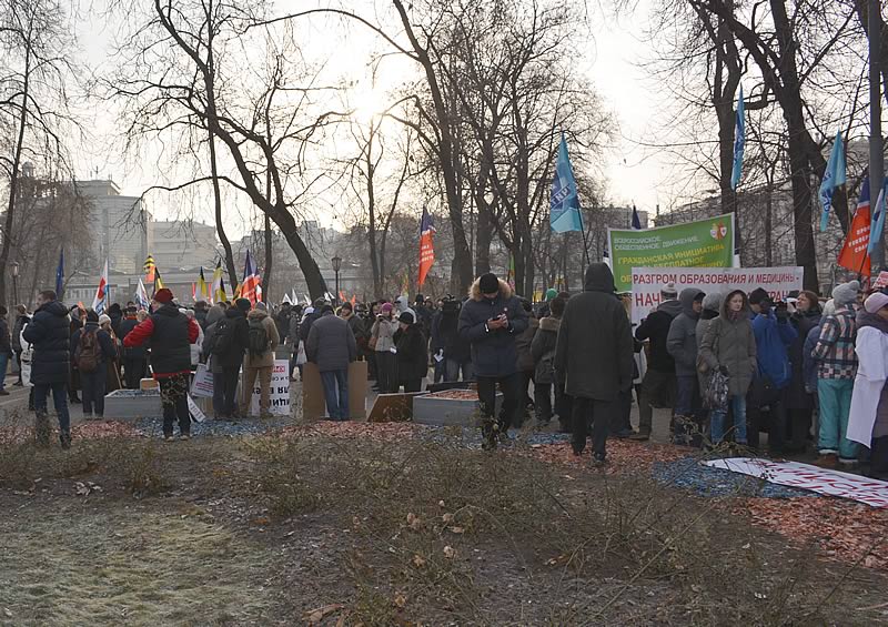 Сбор колонны на Самотечной площади